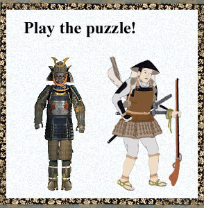Play the Puzzle: Samurai Master and Ashigaru-Samurai